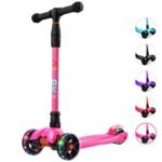 3-Wheel Foldable Kick Scooter – Pink - Image 3