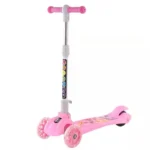 3-Wheel Foldable Kick Scooter – Pink - Image 2