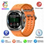 Smart Watch Ultra GPS – NFC & Compass | AMOLED 466×466 | Outdoor Sport Edition (Black) - Image 2