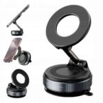 Magnetic 360° Car Phone Mount with Strong N54 Magnet – Black - Image 4