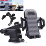 2024 Upgraded 2-in-1 Car Phone Holder – Strong Suction Cup for Dashboard, Windshield & Air Vent