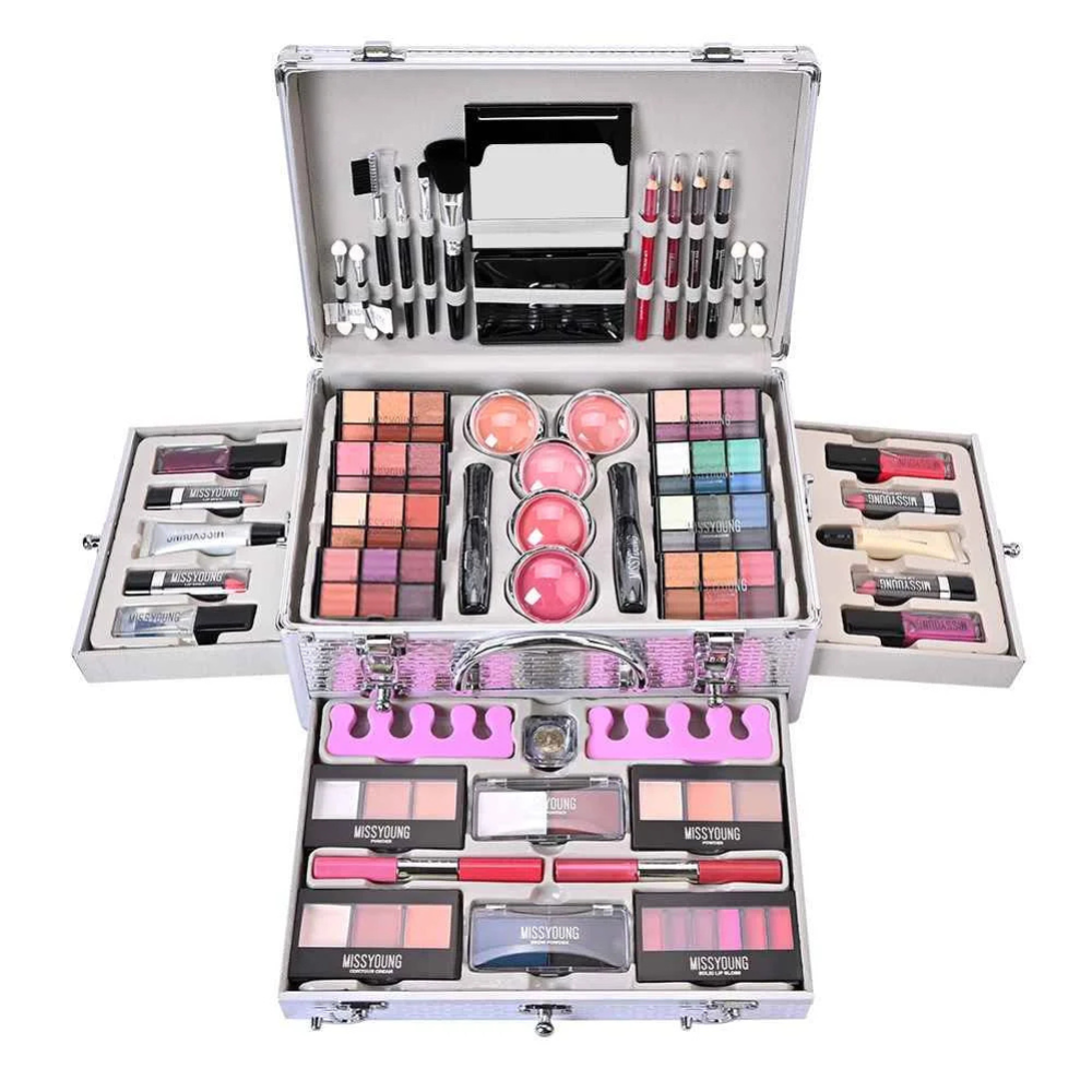 beauty (2) MISS YOUNG 1149A All-in-One Makeup Vanity Set - Image 1
