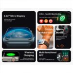 T800 Ultra Smartwatch – Ultra Series 8 | NFC & Fitness Tracker (Orange) - Image 4