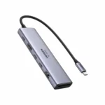 USB-C 7-in-1 Hub with 100W PD, 4K HDMI, High-Speed Data Ports – Universal for MacBook, iPad, iPhone, Dell, HP, Lenovo