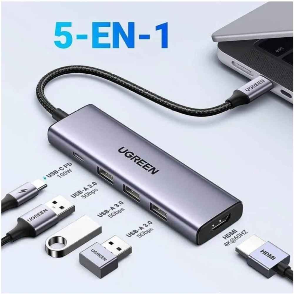 USB-C 7-in-1 Hub with 100W PD, 4K HDMI, High-Speed Data Ports – Universal for MacBook, iPad, iPhone, Dell, HP, Lenovo - Image 2