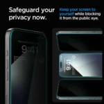 2-Pack Privacy Tempered Glass Screen Protector for iPhone 16 Pro Max (6.9") – Anti-Spy, 9H Hardness, Case-Friendly - Image 2