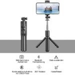 67.3" Selfie Stick Tripod with Bluetooth Remote – Foldable & 180° Adjustable for iPhone & Android - Image 3