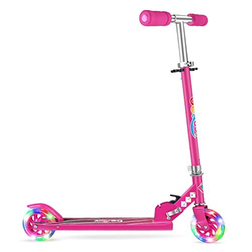 s-l500 (8) 3-Wheel Foldable Kick Scooter – Pink - Image 1